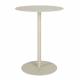 Table de Bistrot Ronde Snow Outdoor Zuiver Table à Manger Extérieure en Acier Inoxydable Beige 57x57x75cm