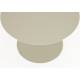 Bout de Canapé Rond Snow Outdoor Zuiver Console Table Basse d'Appoint Extérieure Acier Inoxydable Beige 40x60x60cm