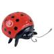 Coccinelle à Poser Animal en Fonte Rouge et Noir Décoration de Jardin Original 4,5x6,5x10cm