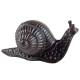 Statuette Escargot Décoratif à Poser en Fonte Patinée Marron 9,5x9,5x19cm