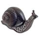 Statuette Escargot Décoratif à Poser en Fonte Patinée Marron 9,5x9,5x19cm