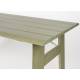 Ensemble Extérieur Avenue Zuiver Set Table et 2 Bancs En Pin Vert Sauge Salon Mobilier de Jardin