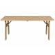 Table Extérieure Avenue Zuiver Table de Repas Rectangulaire En Pin Naturel Mobilier de Jardin 75x79x180cm