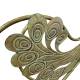 Banc de Jardin Aphrodite Méridienne de Jardin en Acier Vert Antique Mobilier Extérieur 43x111x137cm