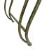Banc de Jardin Aphrodite Méridienne de Jardin en Acier Vert Antique Mobilier Extérieur 43x111x137cm