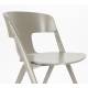 Lot de 4 Chaises Horizon Zuiver Assises de Repas Extérieures en Polypropylène Taupe Fauteuils Outdoor 52,5x57,5x75cm