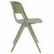 Lot de 4 Chaises Horizon Zuiver Assises de Repas Extérieures en Polypropylène Vert Fauteuils Outdoor 52,5x57,5x75cm