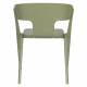 Lot de 4 Chaises Horizon Zuiver Assises de Repas Extérieures en Polypropylène Vert Fauteuils Outdoor 52,5x57,5x75cm