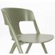 Lot de 4 Chaises Horizon Zuiver Assises de Repas Extérieures en Polypropylène Vert Fauteuils Outdoor 52,5x57,5x75cm