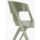 Lot de 4 Chaises Horizon Zuiver Assises de Repas Extérieures en Polypropylène Vert Fauteuils Outdoor 52,5x57,5x75cm