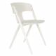 Lot de 4 Chaises Horizon Zuiver Assises de Repas Extérieures en Polypropylène Beige Fauteuils Outdoor 52,5x57,5x75cm