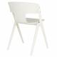 Lot de 4 Chaises Horizon Zuiver Assises de Repas Extérieures en Polypropylène Beige Fauteuils Outdoor 52,5x57,5x75cm