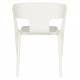 Lot de 4 Chaises Horizon Zuiver Assises de Repas Extérieures en Polypropylène Beige Fauteuils Outdoor 52,5x57,5x75cm