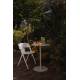 Lot de 4 Chaises Horizon Zuiver Assises de Repas Extérieures en Polypropylène Beige Fauteuils Outdoor 52,5x57,5x75cm