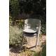 Lot de 4 Chaises Horizon Zuiver Assises de Repas Extérieures en Polypropylène Beige Fauteuils Outdoor 52,5x57,5x75cm