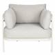 Mobilier Extérieur Vista Zuiver Trio d'Assises Aluminium et Oléfine Lot de 1 Canapé et 2 Fauteuils