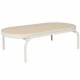 Table Extérieure Vista Zuiver Table Basse en Aluminium Thermolaquée Guéridon Ovale sur Pied 32x62,5x110cm