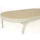 Table Extérieure Vista Zuiver Table Basse en Aluminium Thermolaquée Guéridon Ovale sur Pied 32x62,5x110cm