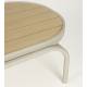 Table Extérieure Vista Zuiver Table Basse en Aluminium Thermolaquée Guéridon Ovale sur Pied 32x62,5x110cm