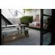 Ensemble Extérieur Avenue Zuiver Set Table et 2 Bancs En Pin Vert Sauge Salon Mobilier de Jardin