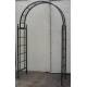 Arche Pomme de Pin Passage en acier brut oxydé Support Structure de jardin Tuteur à grimpants 50x140x226cm