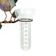 Superbe Pluviomètre à Piquer Tuteur Plante Décoration de Jardin Motif Oiseaux en Fer Patiné et Tube en Verre 15x29x132cm