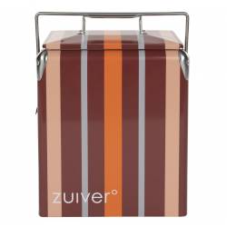 Glacière Portable Be Wine Stripes Burgundy Zuiver en Polypropylène Format Compact pour Boissons 23,5x32x43cm