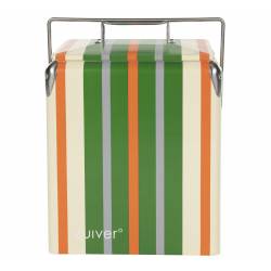 Glacière Portable Be Wine Stripes Lemon Zuiver en Polypropylène Format Compact pour Boissons 23,5x32x43cm