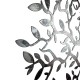 Arbre de Vie Décoratif à Fixer Applique Murale Fronton Motif Nature en Acier Patiné Marron 0,5x67x88cm
