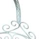 Grande Jardinière Façon Panier Pot de Fleur Bac de Plantation en Acier Blanc 25x25x39cm