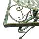 Table Basse Papillon Rectangulaire Acier Vert Antique Desserte Table d'Appoint Pliable de Jardin 50x56x85cm