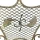 Fauteuil de Jardin Papillon Chaise Siège de Salon Extérieur à 2 Accoudoirs Pliable 1 Place en Acier Vert Antique 51x72x95cm