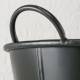 Bassine Acier Noir Bac à Plantes Jardinière Jackson à Poignée Ronde Pm 17,5x31,5x37,5cm