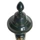 Fontaine à Poser Fontaine extérieure en Fonte d'Aluminium Patinée Vert Anglais avec Robinet en Laiton 26x35x72cm
