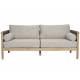 Salon de Jardin Oasis Dutchbone Ensemble 4 Pièces en Acacia, Corde et Tissu Oléfine Mobilier Extérieur Design