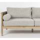 Salon de Jardin Oasis Dutchbone Ensemble 4 Pièces en Acacia, Corde et Tissu Oléfine Mobilier Extérieur Design