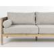 Salon de Jardin Oasis Dutchbone Ensemble 2 Pièces en Acacia, Corde et Tissu Oléfine Mobilier Extérieur Design
