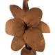 Sculpture Florale à Poser Ensemble Fleur et Bouton Style Lys Décoration de Jardin sur Socle 69x69x156cm