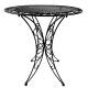 Salon de Jardin 2 Personnes Papillon Salon de Thé Bistrot 1 Table 2 Chaises Pliables en Fer Marron