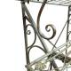 Escabeau en Acier Patiné Vert Porte-plantes Support 3 Niveaux Mobilier de Jardin Décoratif 61x82x90cm