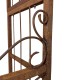 Harmonieuse Arche Simple Tuteur Arc à Rosiers Passage de Jardin en Acier Oxydé 50x191x244cm