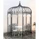 Tonnelle Joséphine Pergola Gloriette en Métal Marron Abris Kiosque de Jardin Octogonal 196x196x314cm
