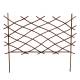 Treillis Croix PM en Acier Oxydé Bordure Haute Motif Croisillons à Planter Cloture Support à Plantes 0,5x51x60,5cm