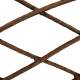 Treillis Croix PM en Acier Oxydé Bordure Haute Motif Croisillons à Planter Cloture Support à Plantes 0,5x51x60,5cm