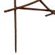 Treillis Croix PM en Acier Oxydé Bordure Haute Motif Croisillons à Planter Cloture Support à Plantes 0,5x51x60,5cm