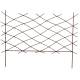 Treillis Croix GM en Acier Oxydé Clôture Croisillons à Planter Barrière Support à Plantes 0,5x120x161cm