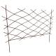Treillis Croix GM en Acier Oxydé Clôture Croisillons à Planter Barrière Support à Plantes 0,5x120x161cm