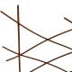 Treillis Croix GM en Acier Oxydé Clôture Croisillons à Planter Barrière Support à Plantes 0,5x120x161cm