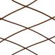 Treillis Croix GM en Acier Oxydé Clôture Croisillons à Planter Barrière Support à Plantes 0,5x120x161cm
