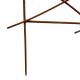 Treillis Croix GM en Acier Oxydé Clôture Croisillons à Planter Barrière Support à Plantes 0,5x120x161cm